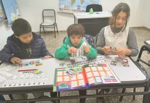 La emoción mundial en el aula de la escuela de La Gloria